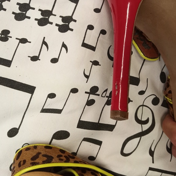 **SOLD**Jessica Simpson Leopard High Heeled Shoes - Picture 7 of 8